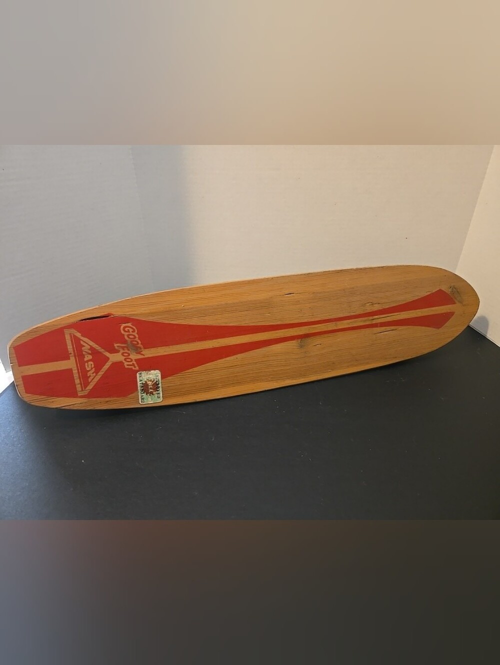 Oringinal 1963 Nash Goofy Foot Wood Skateboard Shelf Decor
